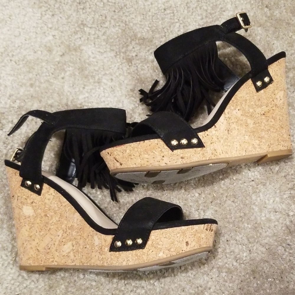 Fergalicious black platforms